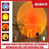 Atmosphere Lamp LAMPADA PROIETTORE ATMOSFERA LED TRAMONTO ARCOBALENO SOLE LUCE ORIENTABILE USB