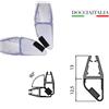Docciaitalia Guarnizione box doccia trasparente con magnete 90° 6/8 mm ricambio doccia.