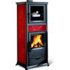 La Nordica STUFA A LEGNA ROSSELLA PLUS FORNO EVO Col. Liberty Bordeaux