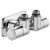 CALEFFI 400410 1/2 Coppia di valvole high-style a doppia squadra CALEFFI