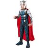 Rubie's - Costume classico ufficiale di Thor da bambino, taglia L 9-10 anni, blu, rosso e grigio, I-702031L
