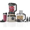 Ninja Frullatore Detect Power Processor Pro 3 in 1 1200W, Robot da Cucina, 3 Bicchieri Monoporzione, Caraffa da 2.1L, Lame per Impastare, Frullare, Tritare e Miscelare, Pietra oro, TB401EUSTGD