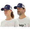 JEEP O102604-K876 J Cappello Mesh Ricamo Logo J22W Unisex Deep Blue/Light Gray Uni