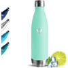 Grsta Borraccia Termica, Borraccia 500ml Senza BPA, Isolato Sottovuoto, Borracce Termiche a Prova di Perdite, Bottiglia Termica, Riutilizzabile Borraccia Acciaio Inox per Ciclismo, Lavoro, Escursioni