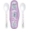 Tataway Set 2 Cucchiai con Box Stitch - Posate per Bambini in Silicone Morbido, Design Disney, Custodia da Viaggio Inclusa - Sicuri, Antiscivolo, Perfetti per Svezzamento, Asilo e Primi Pasti.