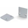 LEDsON Cappellino in alluminio anodizzato per profili Sl15 Fl Without Cable Hole - Argento