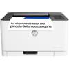HP - HP Stampanti Laser HP Color LaserJet 150nw 4ZB95A, Stampante a Singola Funzione A4, Stampa Fronte e Retro Manuale a colori, 18 ppm, USB, Wi-Fi, Ethernet, Schermo LCD a icone con tastierino, Bianca