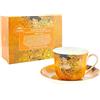Lesser & Pavey Gustav Klimt Lady Tazza e piattino, Giallo