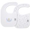 Interbaby Confezione da 2 bavaglini 20 x 30 cm, colore verde