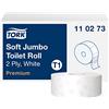 Tork 110273 Carta Igienica Jumbo Soft Premium, compatibile con sistema T1, 2 veli, 1 conf. x 6 rotoli (6 x 360 m), 1800 strappi x rotolo, bianco
