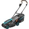 Gardena Rasaerba a batteria PowerMax 37/36V P4A Set pronto all'uso: fino a 350 m², larghezza taglio 37 cm, capacità 45 l, regol. centrale altezza taglio, motore PowerPlus modalità Eco (14638-20)