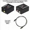Maxtech Convertitore Ottico Da Audio Digitale Ingresso Toslink/Coaxial a 2 RCA Analogico