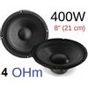 Plug & Sound 😍 COPPIA WOOFER ALTOPARLANTI 8" 20 21 CM 400W 4 OHM CONO casse acustiche o auto