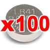 A PILE BOTTONE X100 BATTERIE ALCALINE OROLOGI 1,5 V CALCOLATRICE OROLOGIO hz