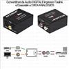 Maxtech Convertitore Ottico Da Audio Digitale Ingresso Toslink/Coaxial a 2 RCA Analogico
