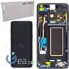 SAMSUNG DISPLAY LCD SAMSUNG GALAXY S9 G960 + FRAME TOUCH ORIGINALE SERVICE PACK NERO