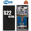 SAMSUNG S22 ULTRA SM-S908 Vetro Display SOFT OLED LCD Touch Schermo Bianco