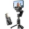 DEVIA Asta selfie Q18 con Treppiede Gimbal 2D Telecomando e Luce regolabili Devia