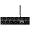 SATECHI TASTIERA SLIM USB-C W3 - SPACE GRAY - ITA X APPLE