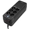 ATLANTIS LAND A03-PS1000 UPS 500W/1.000Va 6xSHUCKO DURATA A META' CARICO IN BLAC