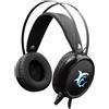 Shark Cuffia Gaming Stereo con Microfono con Illuminazione LED in 7 Colori WHITE SHARK