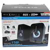 Maxtech COPPIA CASSE CASSA USB AUX 15W LUCE RGB ALTOPARLANTI PC PS4 PS5 Notebook LED