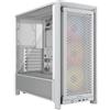 Corsair FRAME 4000D RS ARGB White Midi Tower Vetro Temperato No-Power Mini-ITX/m