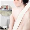 MANIGLIE FASCIA CINTURINO LINO PELLE COTONE BAGNO DOCCIA CORPO SCRUB nc