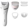 PHILIPS PED PHILIPS BRE710/00 SERIE 8000 EPILATORE WET & DRY CON ACCESSORI BIANCO