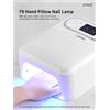Acd & Shop Lampada Nails Con Poggiamano Professionale Led UV Gel Unghie 48W Ricostruzione