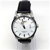Acciaio Uomo Swidu Aviatore Quarzo Inox Orologio Cinturino Pelle datario jw