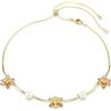 Swarovski Collana Swarovski Idyllia 5732388 necklace Fiore Perle Cristalli Donna Dorata