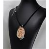 CIONDOLO IN ARGENTO 925 CON CAMMEO IN CORNEOLA INIZIALE LETTERA M AGDV 0135