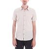 Yes Zee Camicia misto lino mezza manica Yes Zee beige uomo