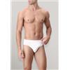 Perofil OFFERTA 3 PEZZI PEROFIL GIOVE Slip Medi 100% Filo Scozia BIANCO