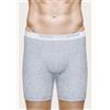 Sloggi OFFERTA 3 PEZZI SLOGGI MEN BASIC LONG Boxer Gambaletto Uomo BIANCO- NERO-GRIGIO