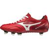 Mizuno TACCHETTI CALCIO RUGBY MIZUNO WATANGI PS R1GA1900 01 rosso bianco larghezza 4E