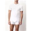 CAGI 1306 T-shirt Girocollo Alto Uomo BIANCO-NERO-BLU