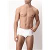 Cagi OFFERTA 3 PEZZI CAGI 1223 Slip Medi Uomo 100% Filo di Scozia BIANCO