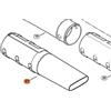 STIHL TUBO BOCCHETTA PIATTA DRITTA SOFFIATORE A BATTERIA BGA 100 56 57 86