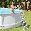 Intex Scaletta per Piscine Telescopica Altezza Max 132 cm colore Grigio Intex 28077