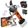 Kebtek Professionali Forbici Potatura a Batteria 40 mm, LCD Display, Motore Brus
