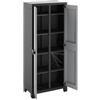 KETER Armadio da Esterno in Plastica 80x44x182 cm Antracite/Grigio Titan XL KETER