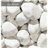 Zandobbio Ciottoli Sassi Bianco Carrara per Giardino Decorativi Vasi Aiuole Sacco 25kg