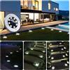 4 DISK LIGHTS PANNELLO SOLARE DA GIARDINO LED SENSORE CREPUSCOLARE FARETTO