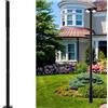 Negozio Matto Staffa Per Lampione Stradale 3MT Palo Nera Supporto Metallo Faro Solare Giardino