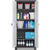 KETER Armadio da Esterno in Plastica 80x44x182 cm Antracite/Grigio Titan XL KETER
