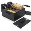 PRINCESS 183028 FRIGGITRICE ELETTRICA A DOPPIO CESTELLO 2x3LT 3600W NERO