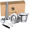 I Cafilas Capsule di caffè riutilizzabili per Nespresso, filtro caffè in acciaio inox