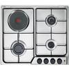 De Longhi Piano cottura da Incasso 4 Fuochi (1 Elettrico) 58 cm Acciaio FFI36 ER De Longhi